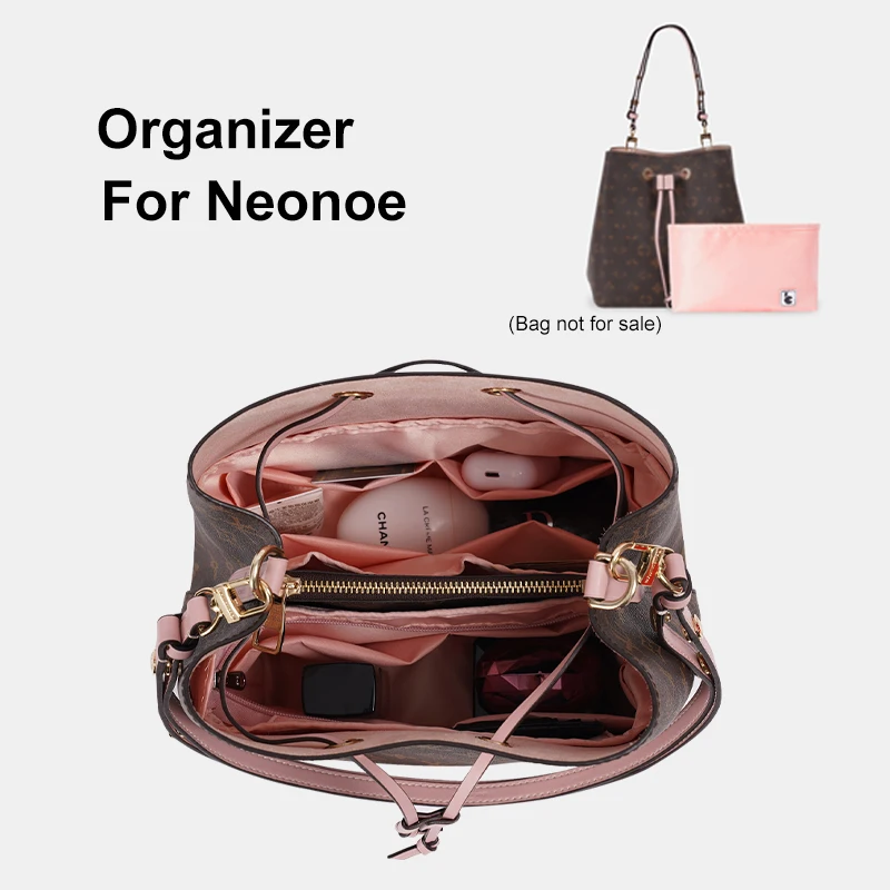 SATIN Fabric Drawstring Organizer Insert Female Purse Small Inner Pouch  Women Bucket Bag Storage For NANO NOE PURSE - AliExpress