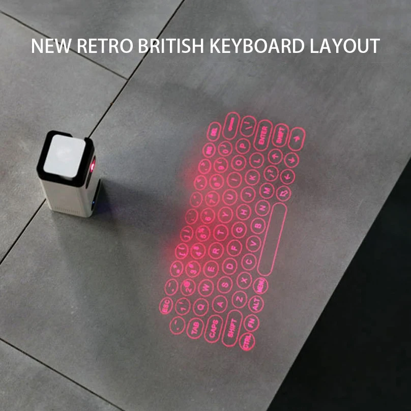 Virtual-Laser-Keyboard-Bluetooth-Wireless-Projector-Phone-Keyboard-For-Computer-Pad-Laptop-With-Mouse-Function.jpg Virtuális Lézerbillentyűzet Bluetooth Vezeték Nélküli Projektor Telefon Billentyűzet Számítógépes Laptophoz Egér Funkcióval - Image 4