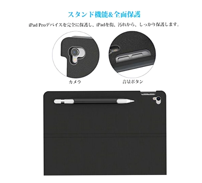 Smart Keyboard for 10.5-inch iPad Air w/ Smart Connector Slim Shell Protective Cover Folio Case Stand Backlit Key Shortcuts