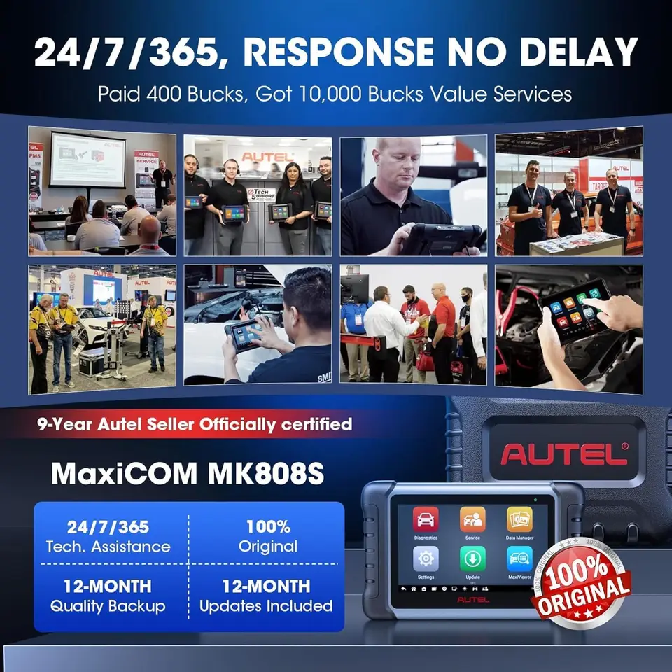 車診断ツール Autel MaxiCOM MK808 MK808S OBD2 スキャナ双方向制御