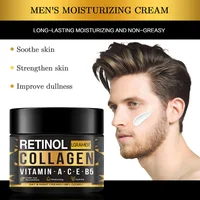 Crème pour le visage au collagène rétinol pour hommes, soin hydratant, éclaircissant, rides lisses, raffermissant, soins pour la peau 2