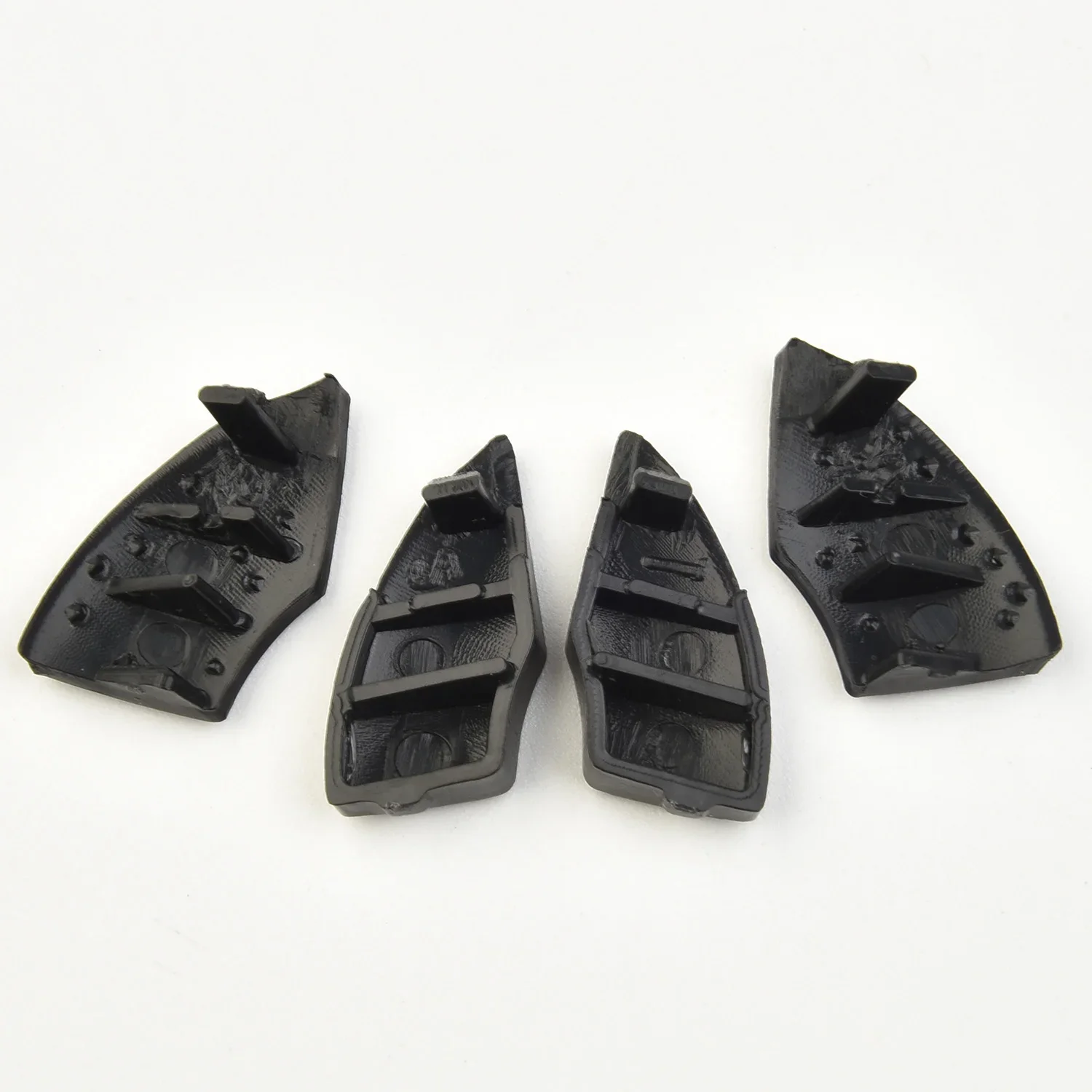 4-Piece Black Car Radio CD Trim Cover Set - Stylish Interior Accessory