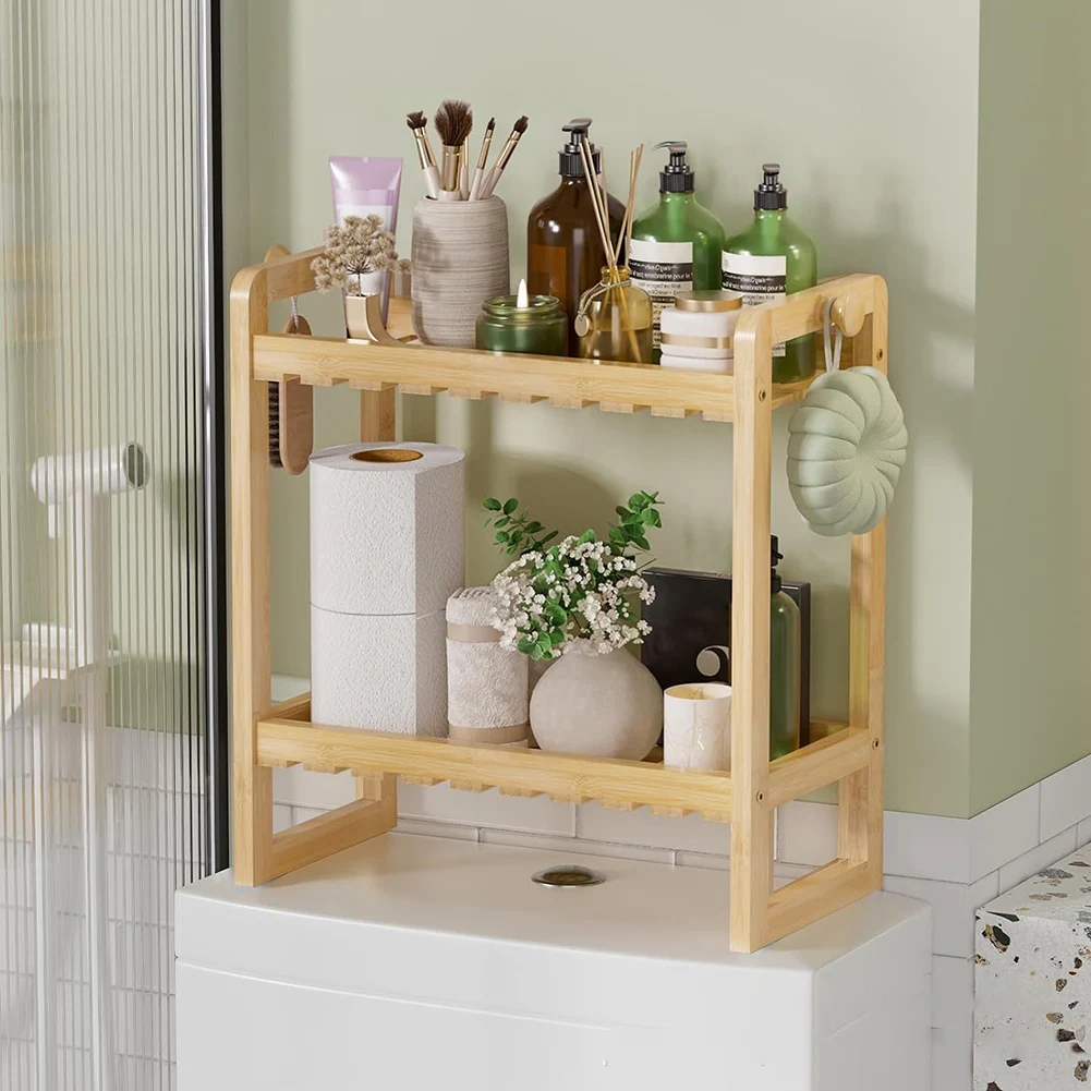 Bamboo Over The Toilet Storage Shelf Bathroom Organizers and Storage Shelves Bathroom Storage Shelf for Small Bathroom