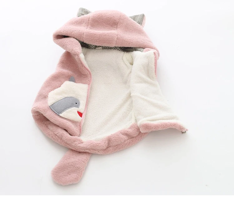 Description Picture 6 of itemIrcomll Grils Vest Boys Top Bape Waistcoat Fall Winter Hooded Plush Soft Children's Coat Girl Clothes Kids Outfits Jacket