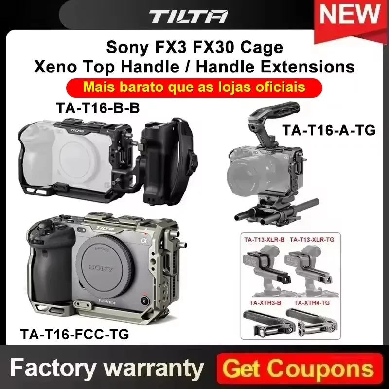 TILTA FX3 FX30ケージ チタニウムグレー TA-T16-FCC-TG Tilta Full Camera Cage V2 for Sony FX3 & FX30 TA-T16-FCC-TG B&H