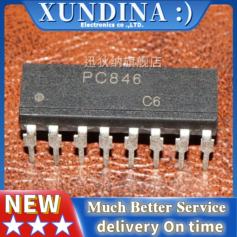 

10 шт./лот PC846 DIP16 Новый и оригинальный IC