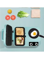 220V multifunctional breakfast machine for grilling, frying, grilling, and making waffles 2