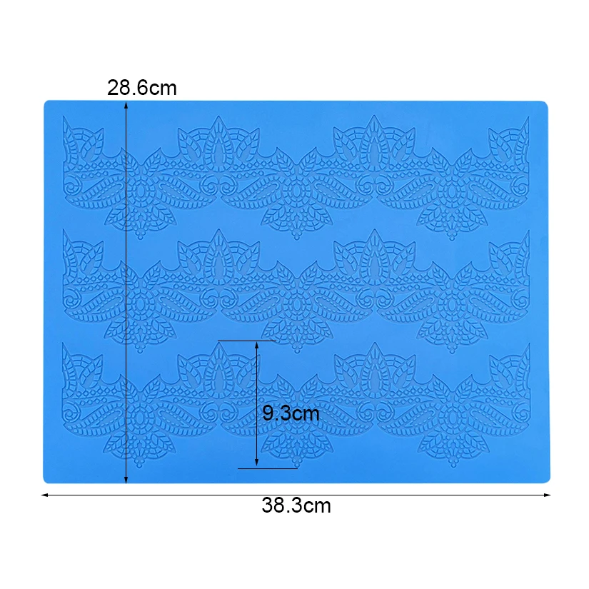 CT-008 Schneeflocke Blume Rechteck 100% Lebensmittel qualität Silikon Back matte Fondant Kuchen Dekorieren Schimmel Werkzeuge – Detail 19