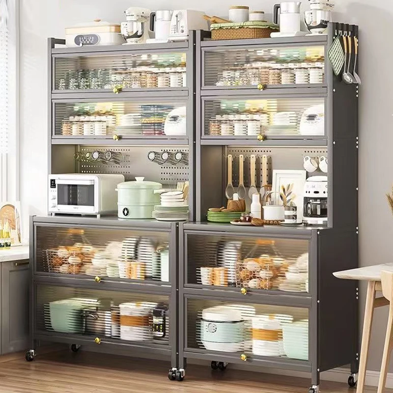 ZX living room furniture dining room decorative glass modern kitchen sideboard organization storage cabinet luxury