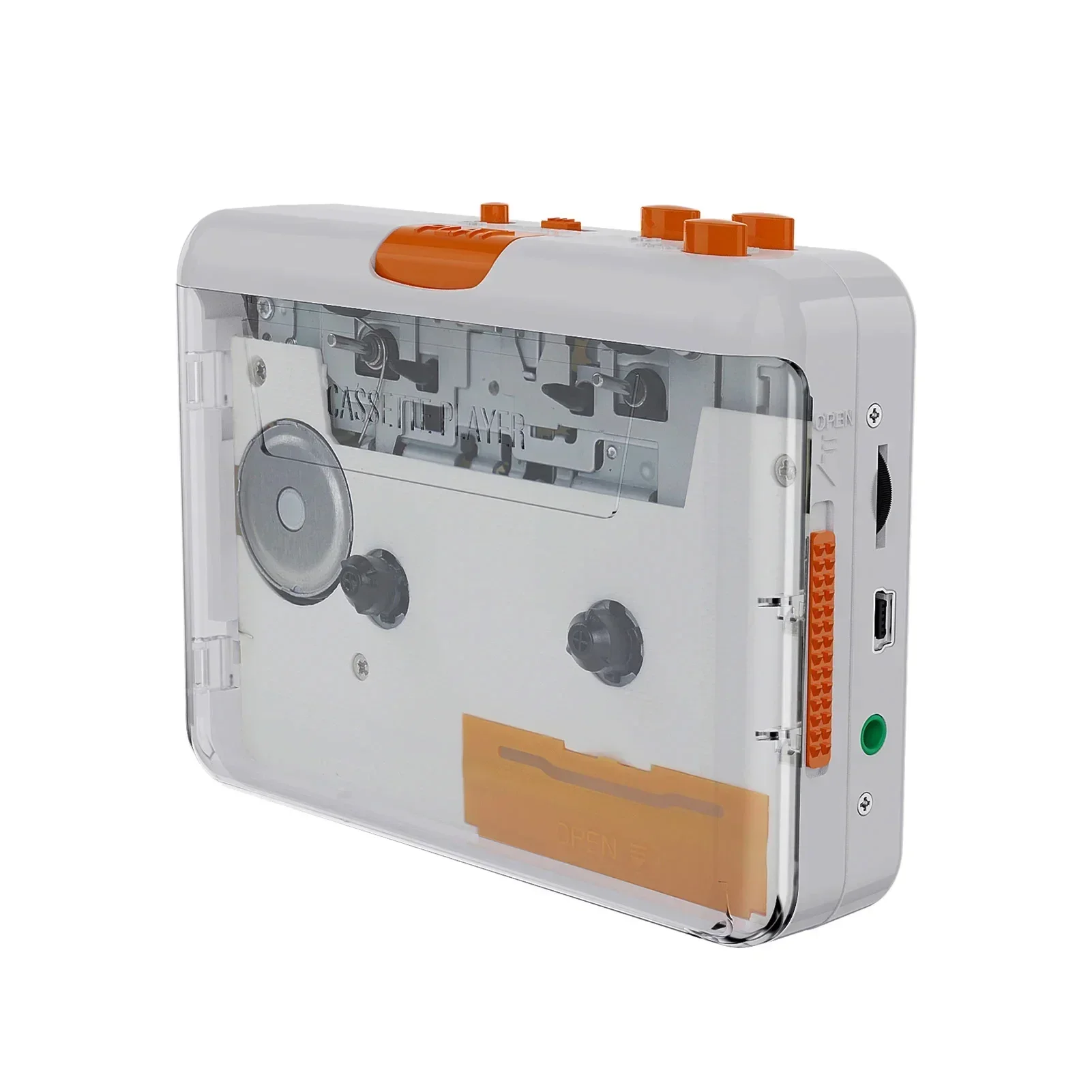 New Portable Cassette Player Walkman Tape Player, USB Cassettes Recorder MP3/CD Audio Auto Reverse USB Cassette Tape Player
