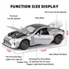1:32 LEXUS LC500 Miniature Model Car Alloy Diecast Metal Rubber Tire Sound Light Pull Back Function Vehicles Collection Kids Toy 2