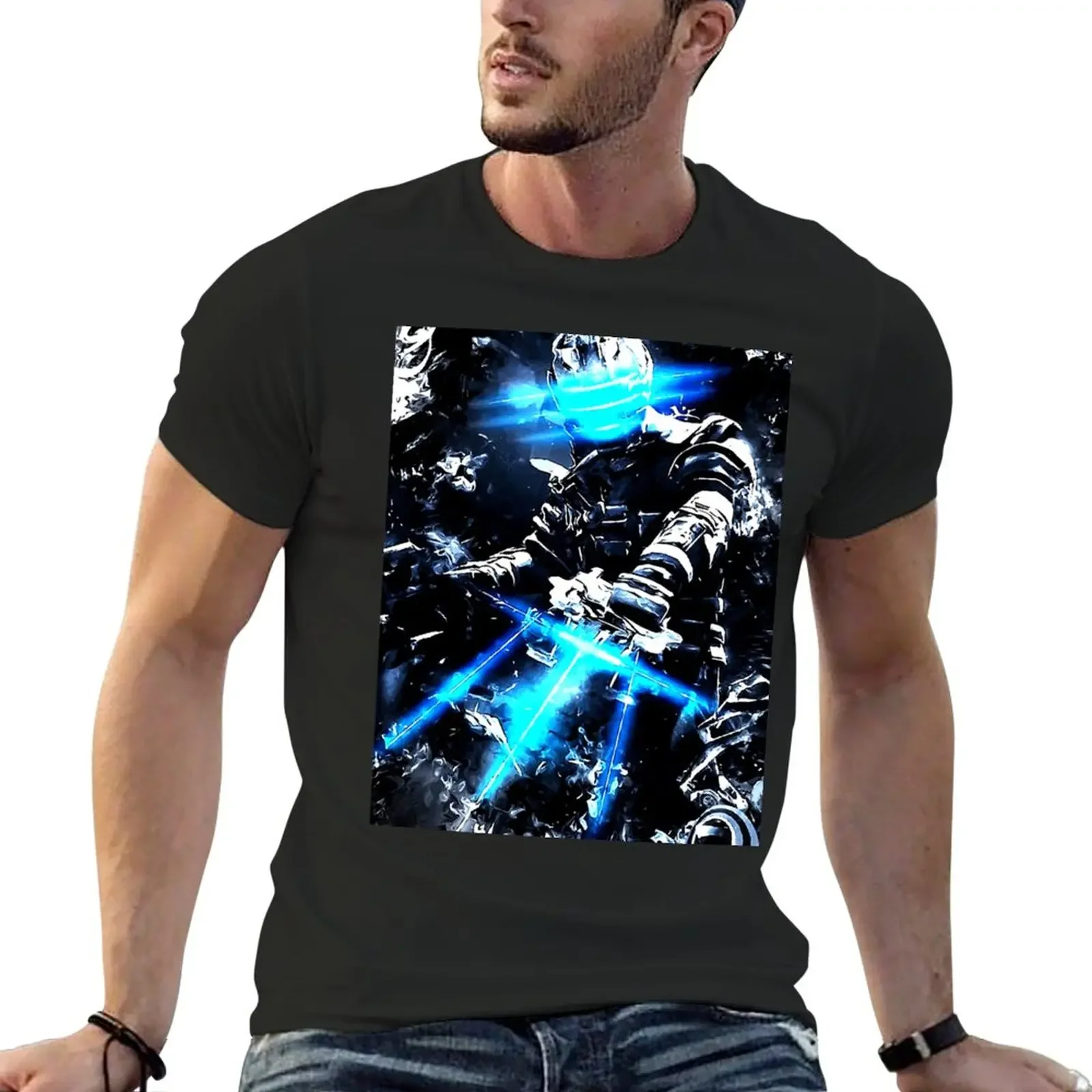 Dead Space White Noise T-Shirt Abbigliamento Vintage Funnys Abbigliamento Uomo