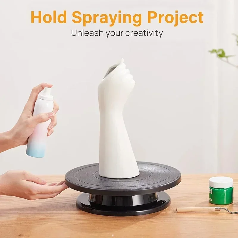 Rotating Turntable Plastic Anti-Skid Base Cake Pottery Decor Accessories DIY Mold Multifunctional Kitchen Cake Shop Baking Tools cake turntable baking supplies cake tools rotating bearing turntable