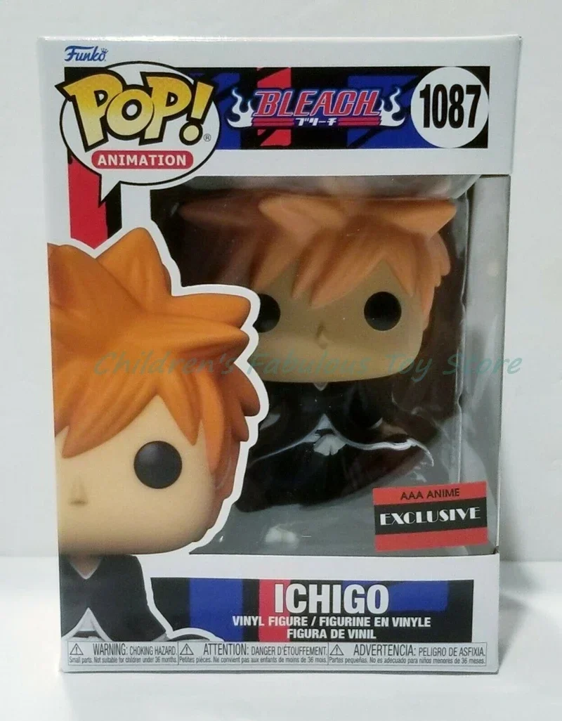 thumbnail image 5 of FUNKO Pop Animation Bleach Series Edición limitada Ichigo #1087 Chase Vinyl Dolls Figura Modelo Juguetes para niños Regalo, 5 of 5