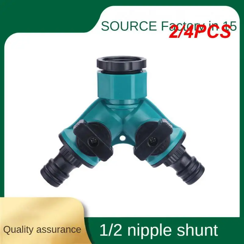 

2/4PCS 2/4-Way Garden Tap Female 1/2 3/4 1Inch Thread Y Irrigation Valve Water Splitter Garden Hose Quick Connector 5/8"