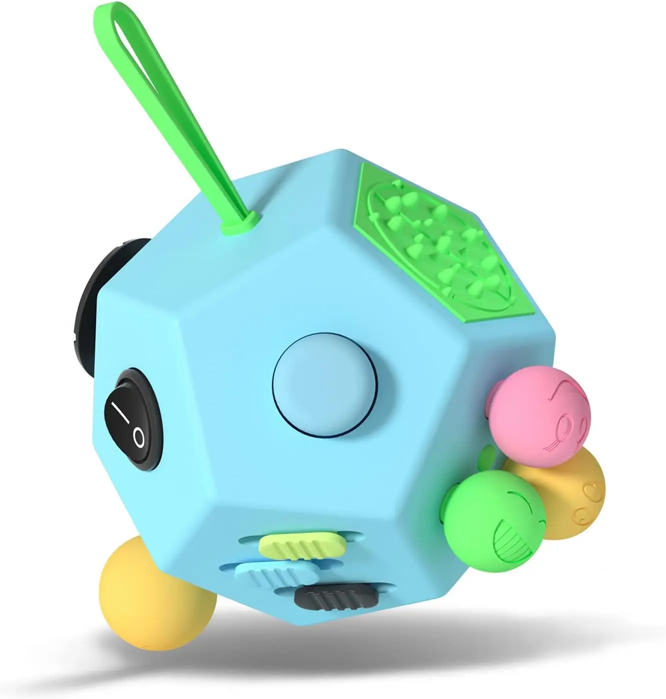 Fidget Dodecagon 12 Side Fidget Toy Cube Stress and Anxiety Reliever Anti Depression Cube Children Adults