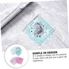 10Pcs Disposable Shower Drain Hair Catcher Round Hair Catchers Waterproof Adhesive Mesh Stickers for Shower Drain Cover Bathroom 6