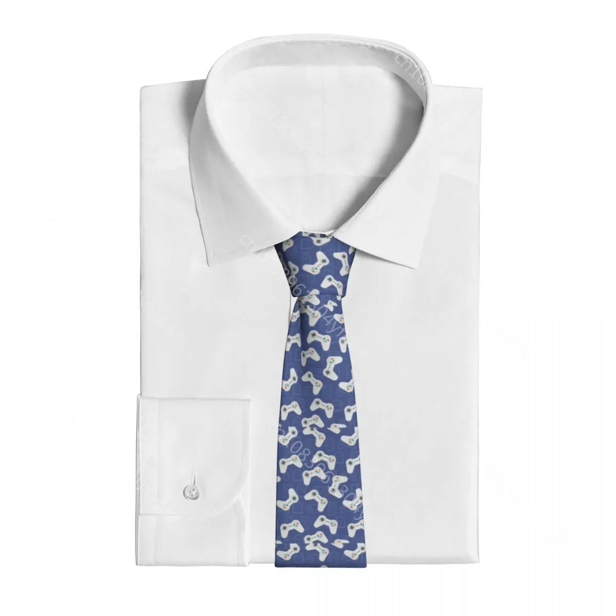 Born To Be A Gamer Neckties Men Women Polyester 8 cm Video Game Controller Neck Ties for Men Skinny Wide Accessories