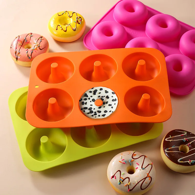 Silicone Donut Mold, Non Stick Silicone Doughnut Pan Set, Just Pop Out