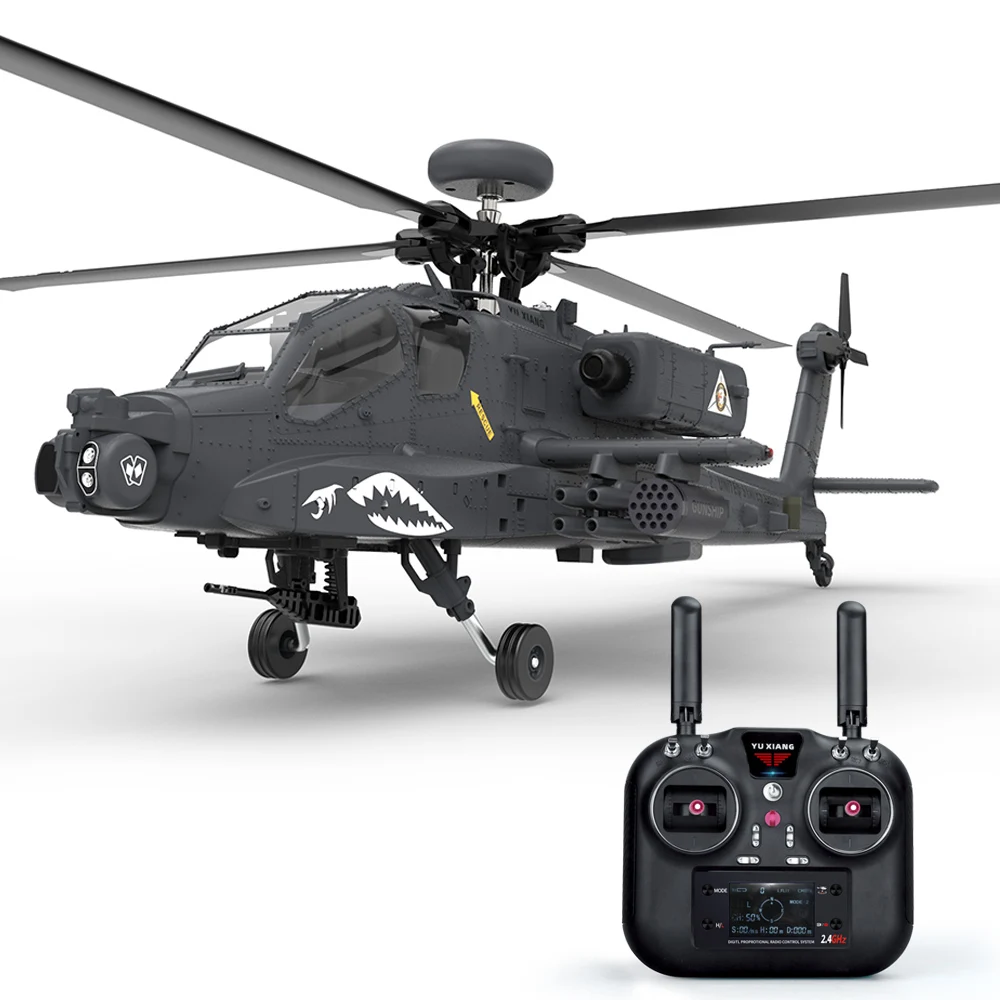 YXZNRC F11-S AH-64 Apache GPS Altitude Hold Optical Flow Positioning 5.8G FPV Camera Dual Brushless Motor Flybarless Helicopter 2
