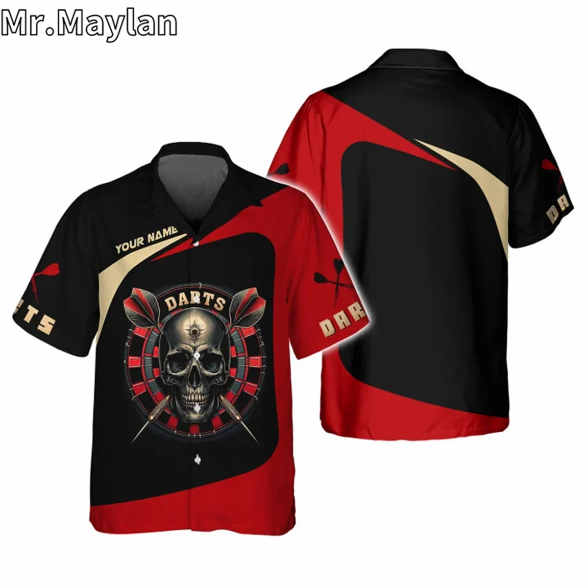 

3D гавайская рубашка с черепами для мужчин и женщин, футболка с коротким рукавом, уличный подарок для влюбленных, большие размеры 5XL