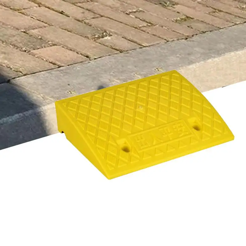 Curb Ramps For Driveway Step Mat Entry Ramp Driveway Heavy Duty Home Threshold Garage Ramp Non Slip Flooring Versatile For