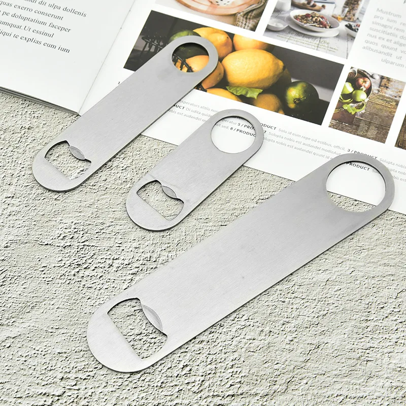 1 Pcs Sublimation Blank Beer Bottle Opener Silver Stainless Steel Flat  Bottle Opener for Kitchen Restaurant Bar Party Tools - AliExpress