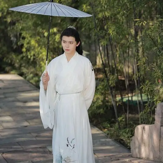 

Original Hanfu, Crane Lotus, Men and Women's Ming Taoist Robes, Cloaks, Wide Sleeves, Embroidered Ancient Costumes