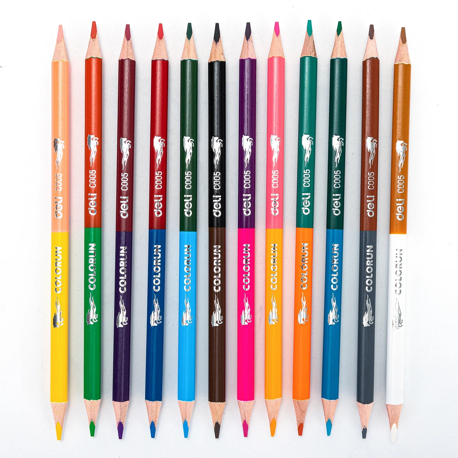 Vibrant Dual-Tip Colored Pencil Set - 6/12 Colors