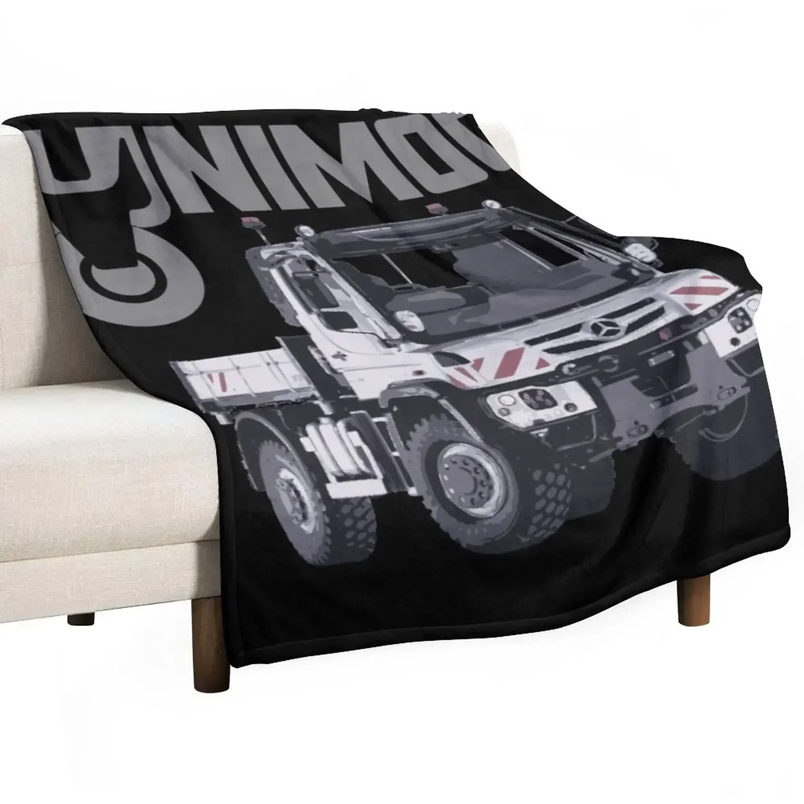 

UNIMOG 530 (UNIversal-MOtor-Gert) - on black Throw Blanket Luxury Camping Blankets