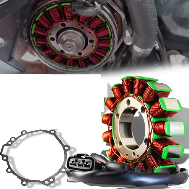 メモリー zero2 Magneto Coil Stator Gasket For Kawasaki ZX1000 Ninja ZX-10R