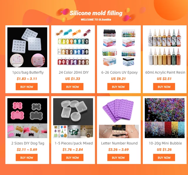 1 Set Epoxy Resin Molds Set Silicone Mold UV Casting Tools Mixed Style  Materials Resin Casting Molds For DIY Jewelry Supplies