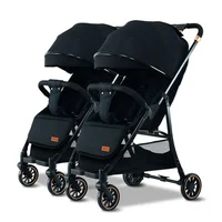 Poussette Double Pliable et Portable avec Vue Haute, pour Bébé 1