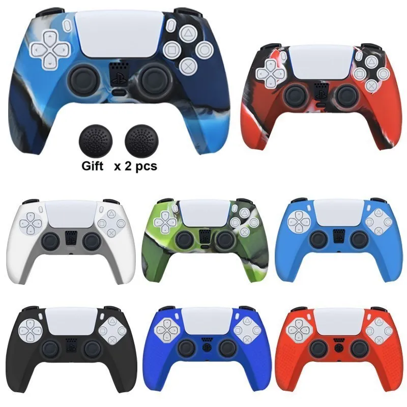 For PS5 Controller Protection Case For PS5 Silicone Cover For SONY Playstation 5 Soft Rubber Case For PS5 Accessories