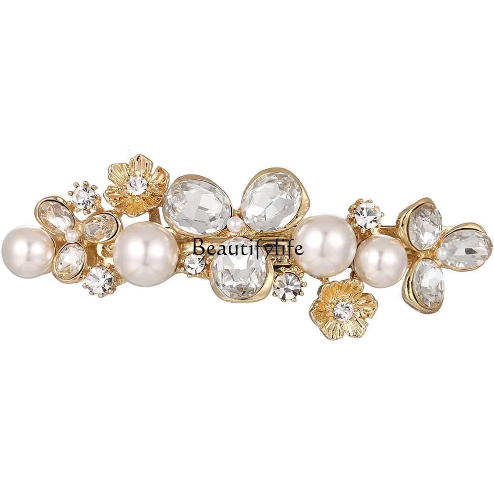 

Hairpin Headdress Elegant Imitation Crystal Ponytail Clip