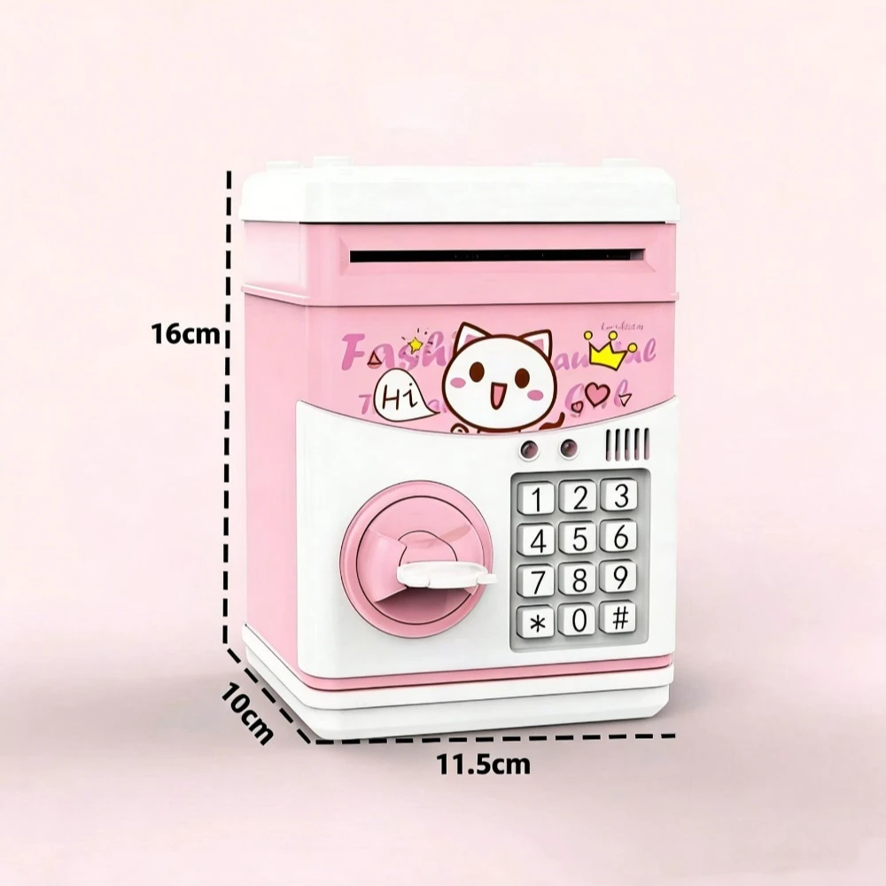 Tirelire électronique créative, tirelire distributeur automatique de billets avec verrouillage par mot de passe, boîte à pièces (idée cadeau originale)_voghion.com