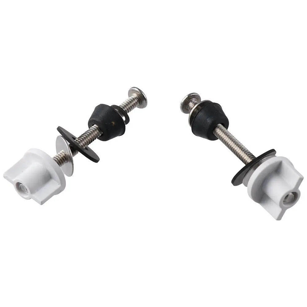 Toilet Seat Accessories Toilet Seat Screws Bolts Replacement Universal Stainless And Rubber Washers For Fixing Top Mount Toilet Seat 2 Pieces