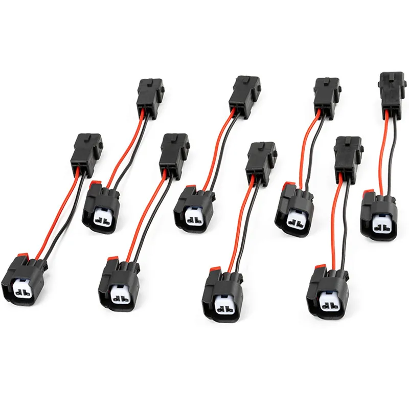8PCS LS1 EV1 to EV6 USCAR adapter Adapts LS2 LS3 LSX LT1 Fuel Injector Auto Connector (Pack of 8)