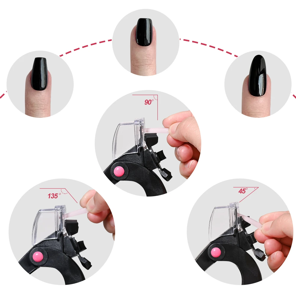 Nail Clipper for Acrylic Nails U Word False Tips Edge Cutter Trimmer Triple Cut with Measure Dial Manicure Scissors Tools nail scissors set nail clipper set manicure nail clipper set manicure sets manicure set nail clippers kit nail clipper nail clippers