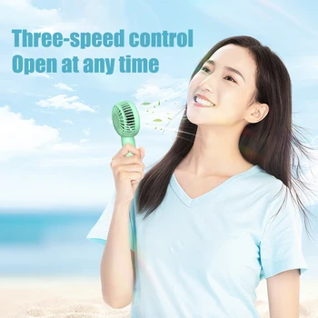 1200mAh Mini Portable FansHandheld USB Rechargeable Quiet Handheld FanAir cooler Outdoor Travel Hand Fans ventilation Fan 2