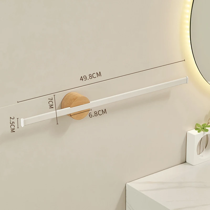 White Movable Towel Holder Wood Bathroom Towel Hanger Waterproof Bar Rack Shelf Accessories Shelf Kitchen Storage Rack towel rack