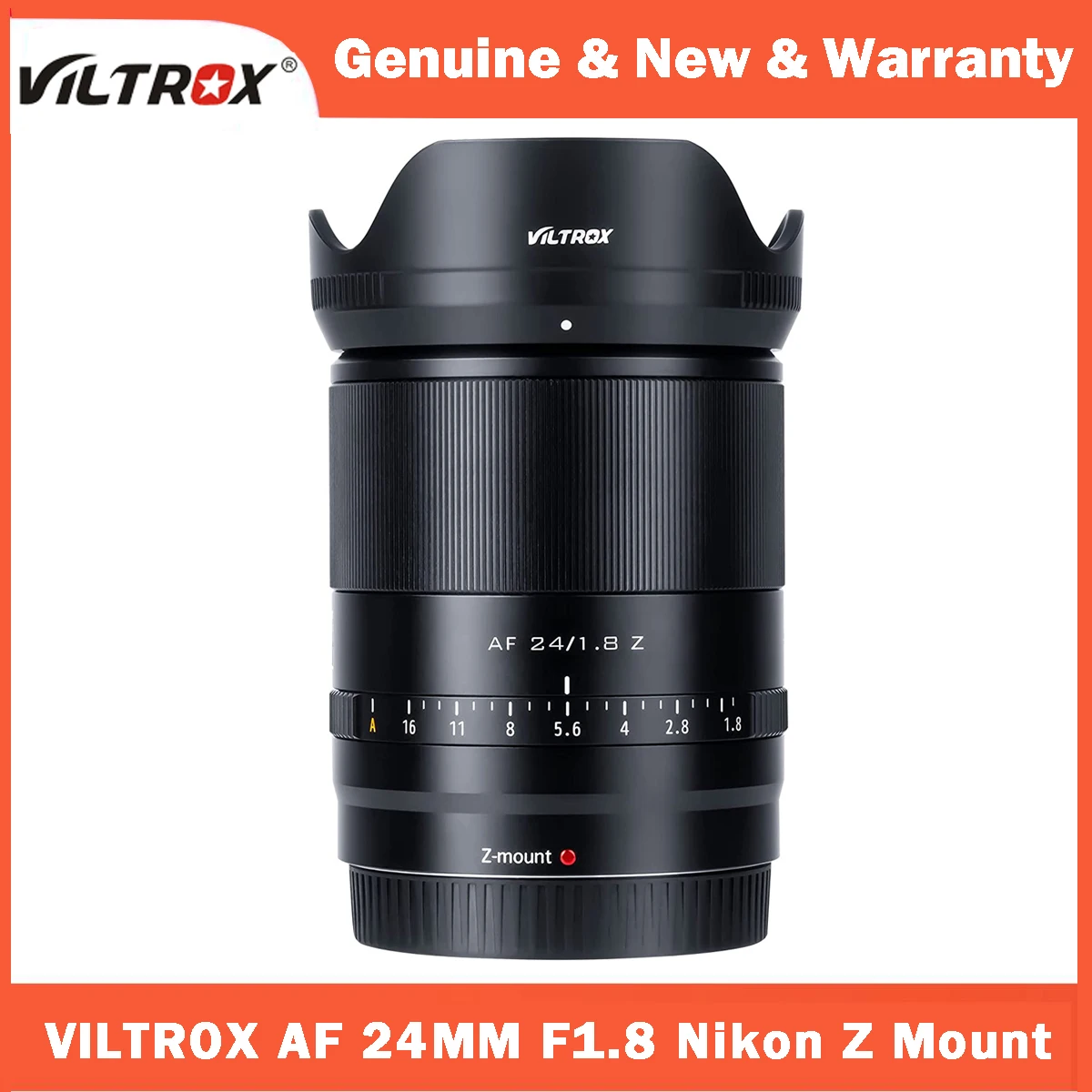 Viltrox 24Mm F/1.8 F1.8 Nikon Z Mount Full Frame Obiettivo Grandangolare Prime Autofocus Per Fotocamera Nikon Z Mount Z6 Ii Z7 Z7 Ii Z50 Z5
