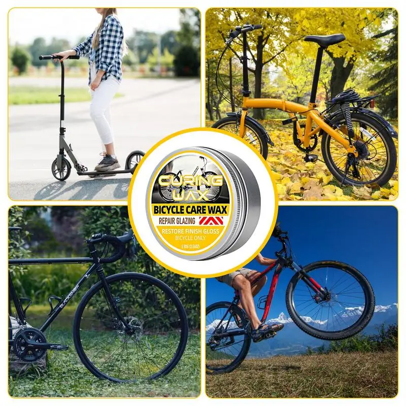 Bicycle Maintenance Wax Anti-Dirt Mountain Bike Lubricant Car Body Scratch Paint Polishing Solid Wax Bicycle Refurbished bicycle maintenance wax