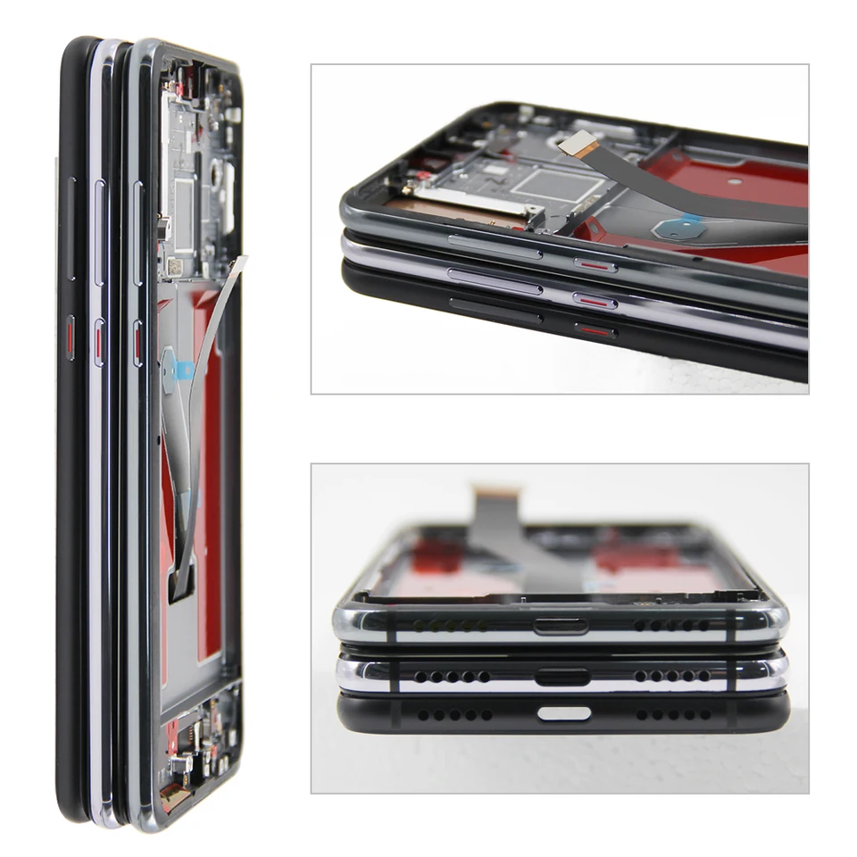Écran LCD tactile pour Huawei P20 PRO CLT-L09 L04 L29 Écran en verre de rechange Noir Sans Frame TFT - Compatible