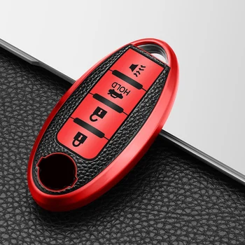 Cover per chiave/telecomando per nissan juke leaf micra k12 note patrol qashqai j11 j10 tiida versa x-trail xtrail x trail t32 Infiniti - Custodia cover chiave auto per nissan juke leaf micra k12 note patrol qashqai j11 j10