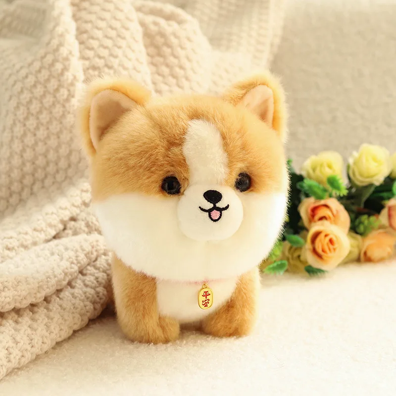 Birthday Gift Cute Puppy Doll Plush Toy Husky Doll Corgi Simulation Animal Plush Children Toy Gift