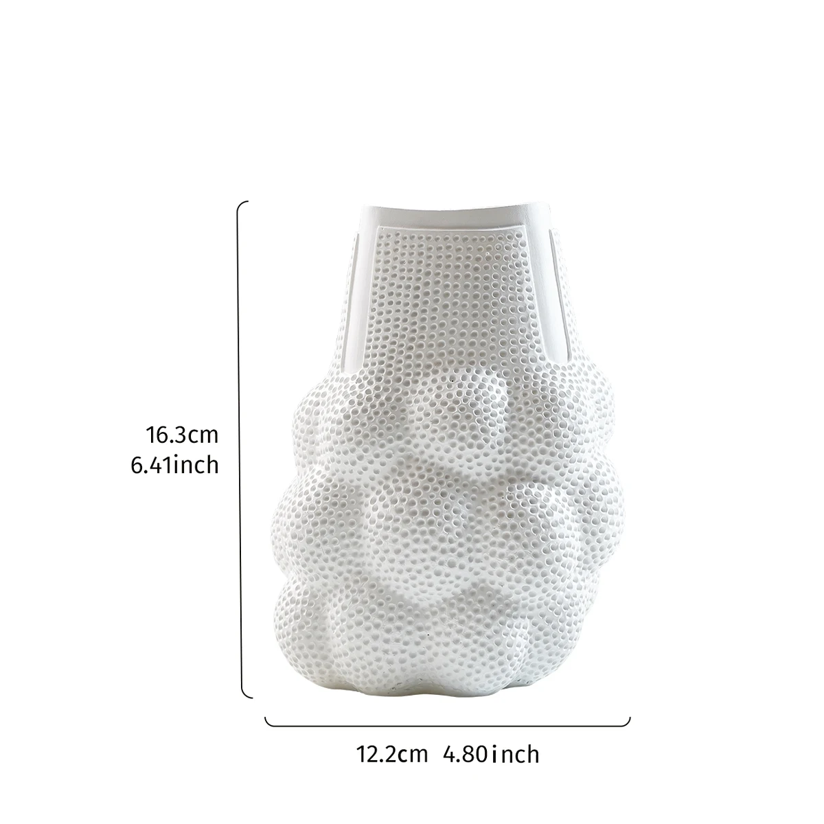 1PC, resin material mesh bag with holes for decorative vases, suitable for hydroponic fresh flowers and home flower decoration