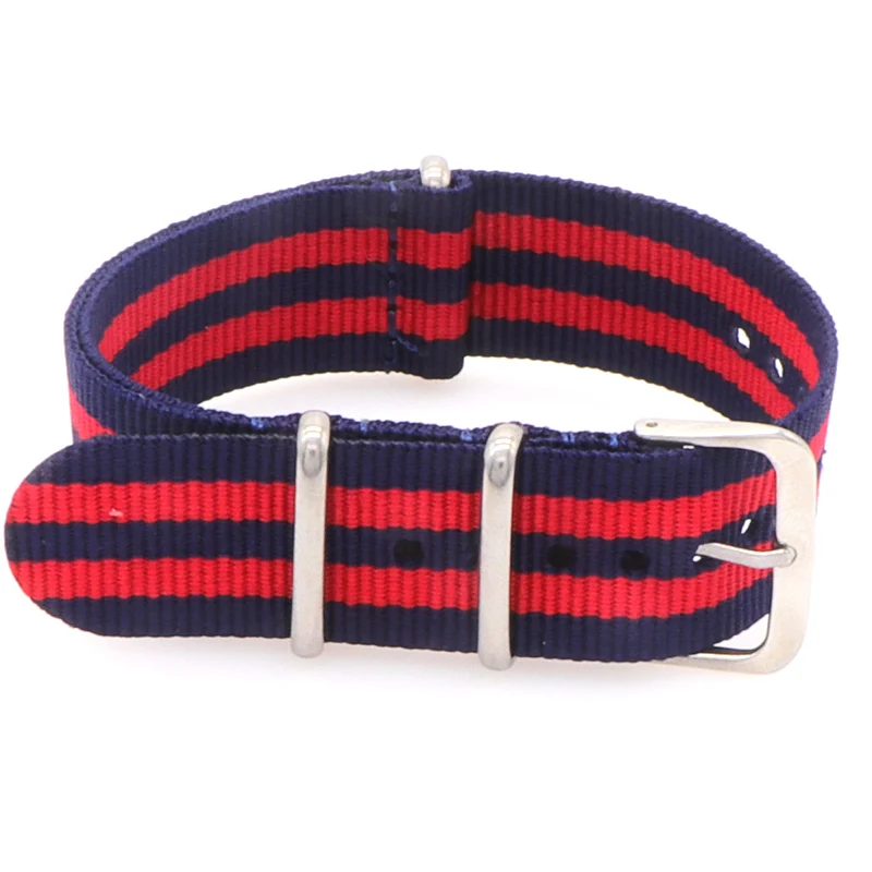 Nylon Army Sports Black Watch Strap with Belt Buckle