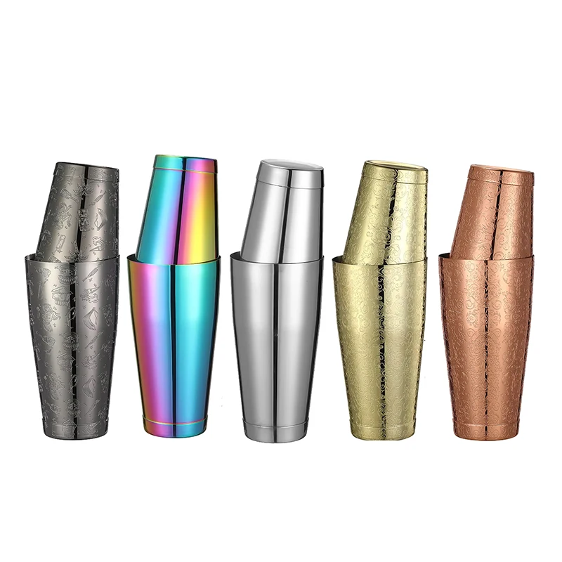 Cocktail Shaker 2-piece Set 18oz 25oz Weighted Professional Bartender
