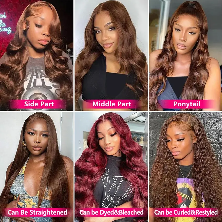 Lace Front Wigs Body Wave 13x4 Frontal Brown Human Hair Wigs Hd Colored lace front wig,human hair wigs,human hair wig,front lace wig